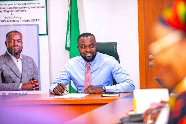 Minister of Communications,Dr. 'Bosun Tijani